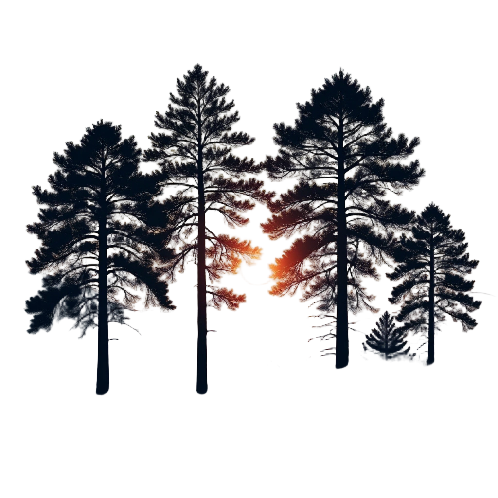 Forest Silhouette at Dusk