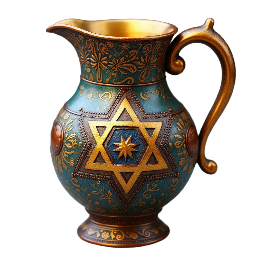 Golden Star of David Pitcher