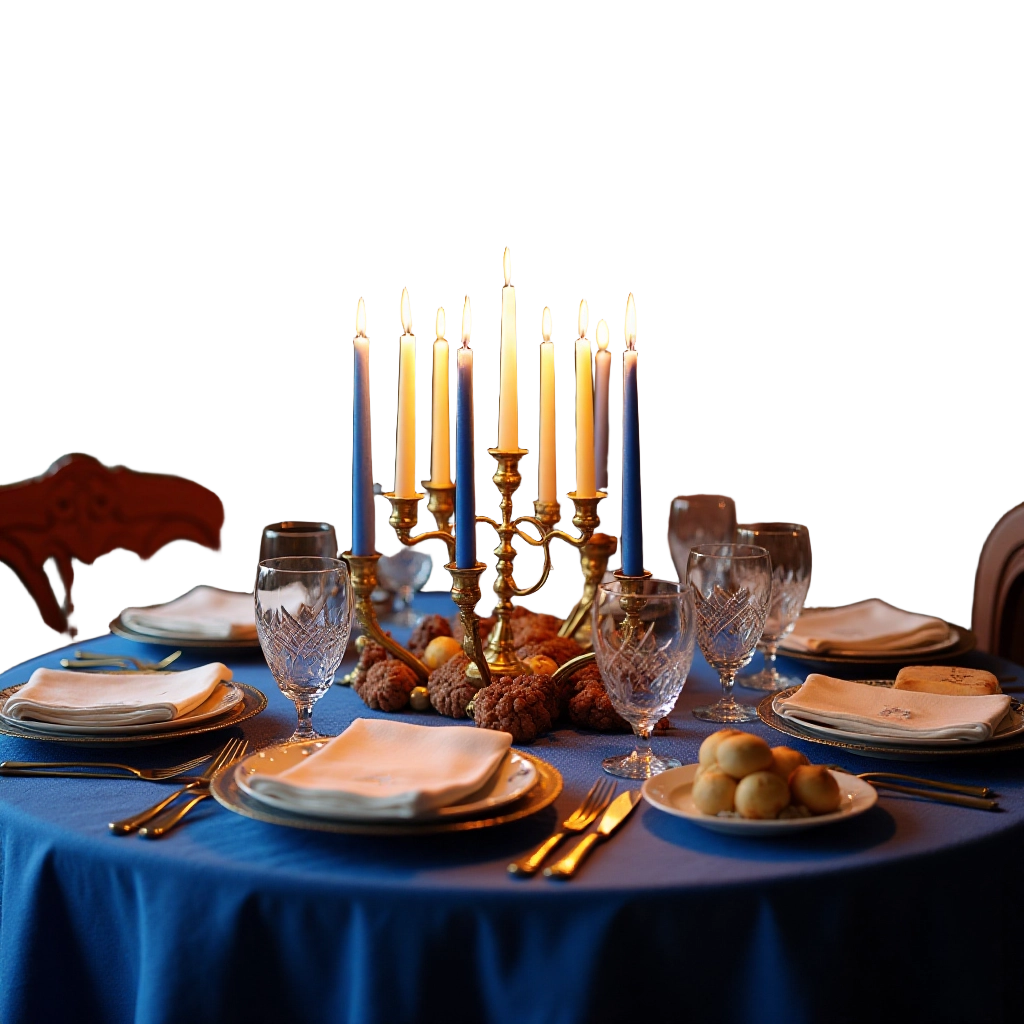 Elegant Candlelit Dinner Setting