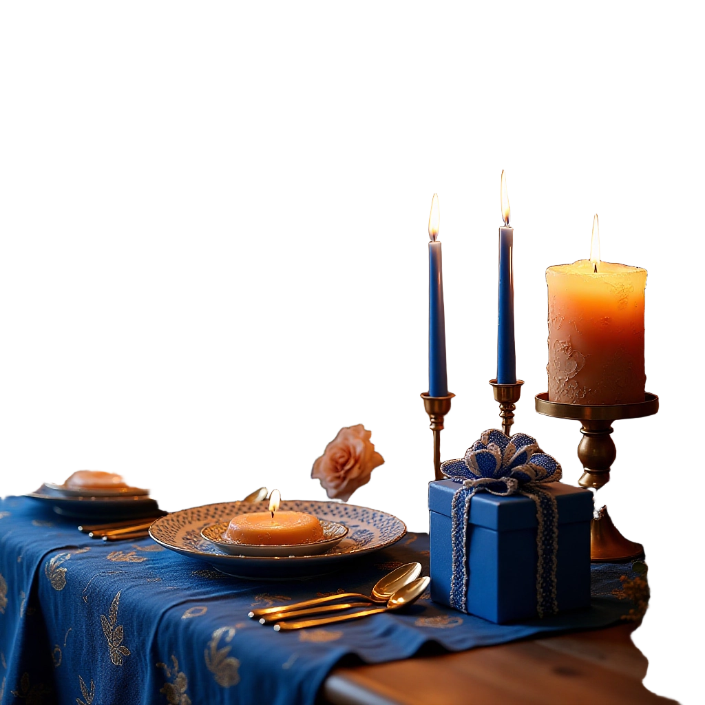 Elegant Candlelit Dinner Setting