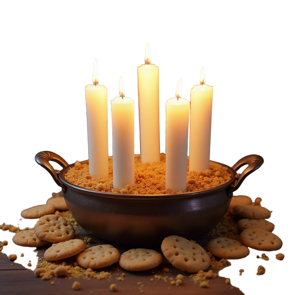 Candles and Cookies Arrangement