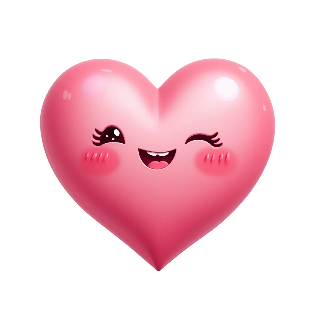 Cute Winking Heart