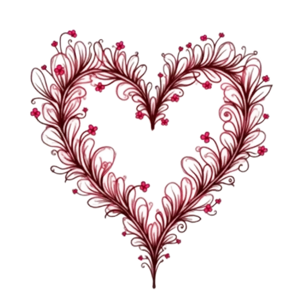 Floral Heart Embrace