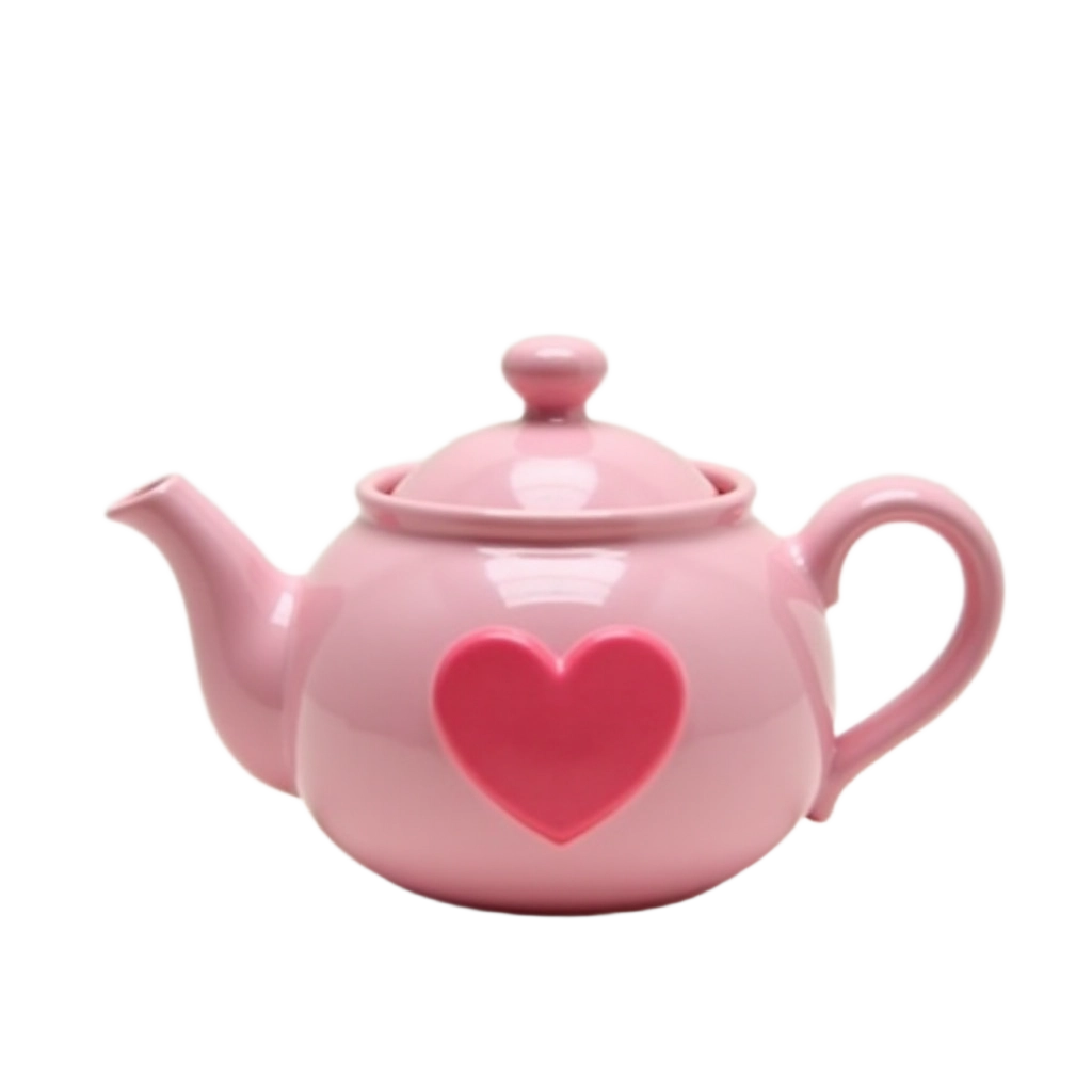 Pink Heart Teapot