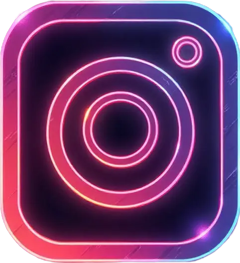 Neon Camera Icon