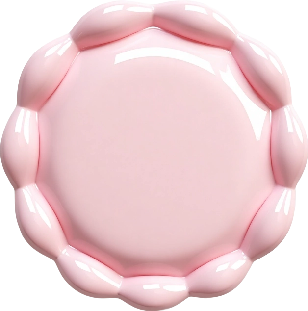 Elegant Pink Floral Plate