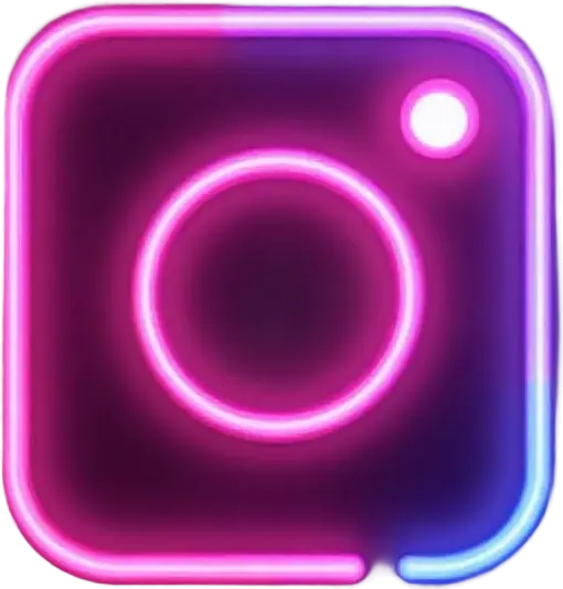 Neon Camera Icon