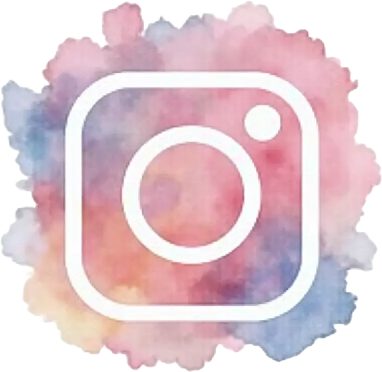 Instagram Logo on Watercolor Background