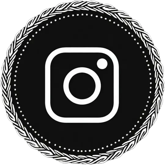 Instagram Logo with Laurel Wreath