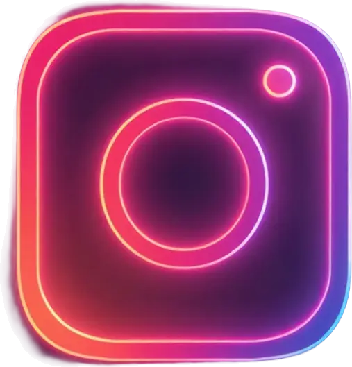 Neon Camera Icon