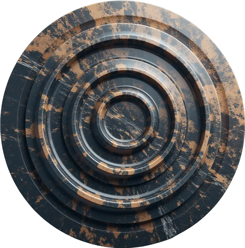 Rustic Concentric Circles