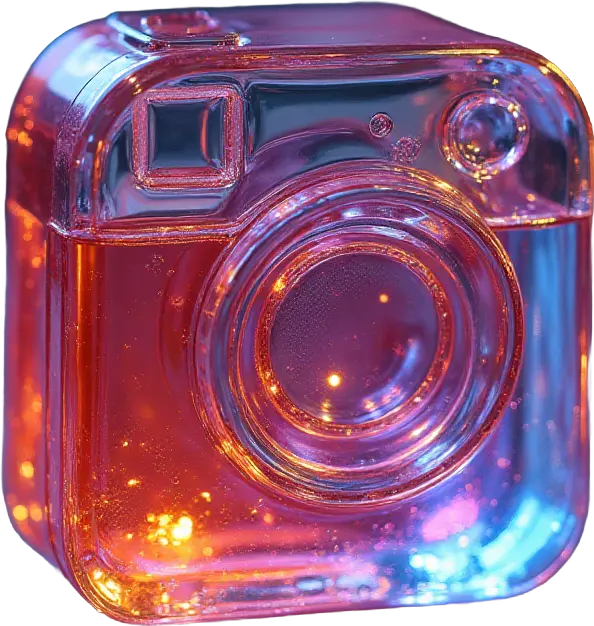 Crystal Camera in Warm and Cool Lighting