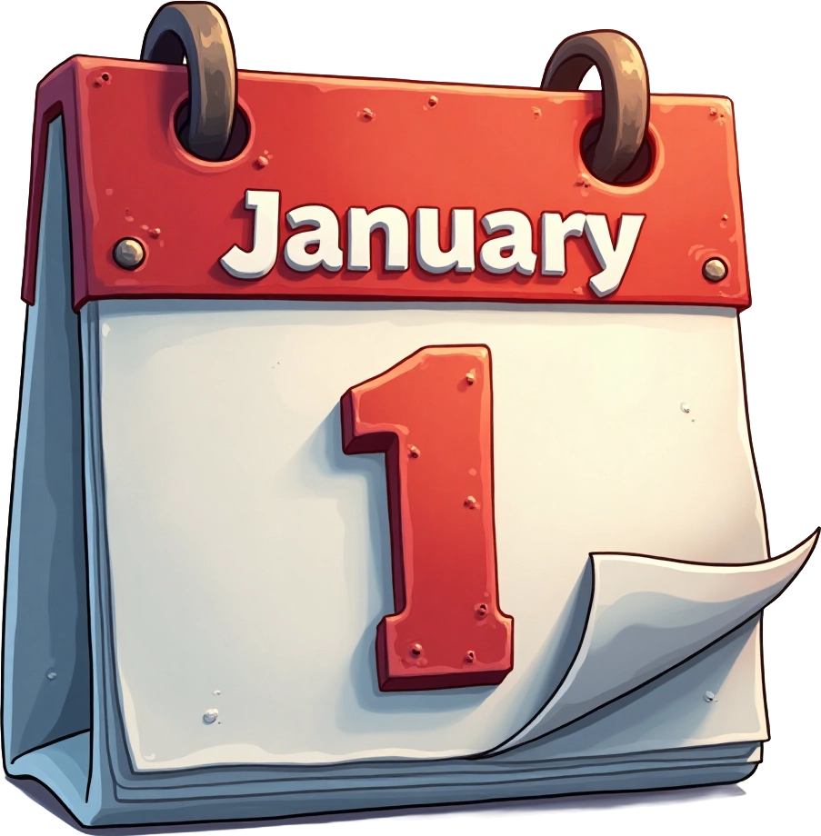 New Year's Day Calendar