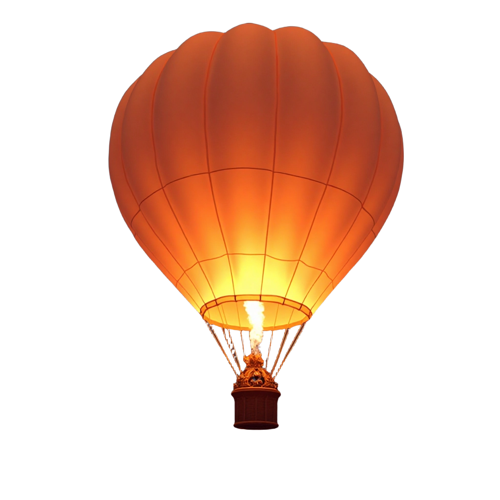 Glowing Hot Air Balloon