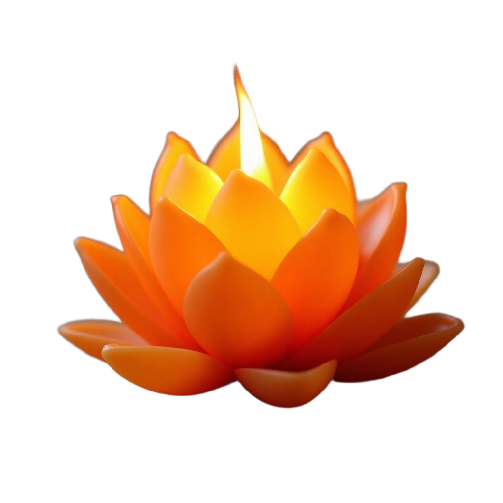 Glowing Lotus Candle