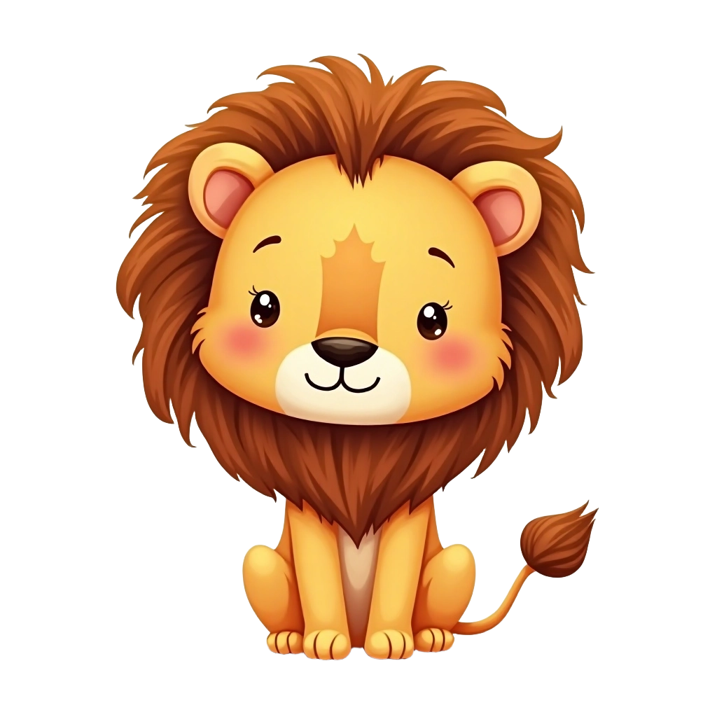 Cute Lion Cartoon