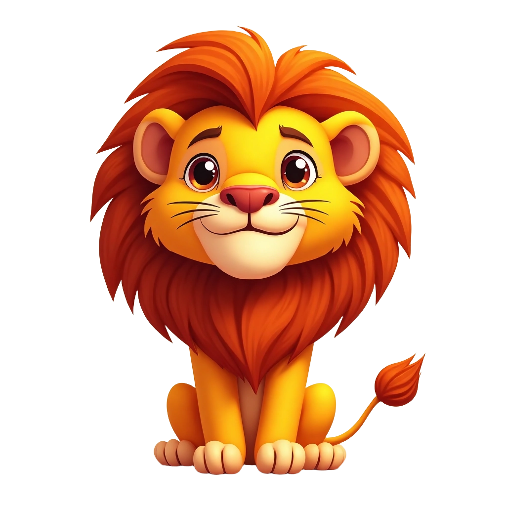 Cute Lion Character