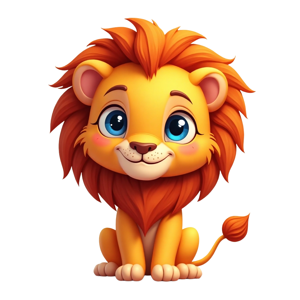 Cute Lion Character