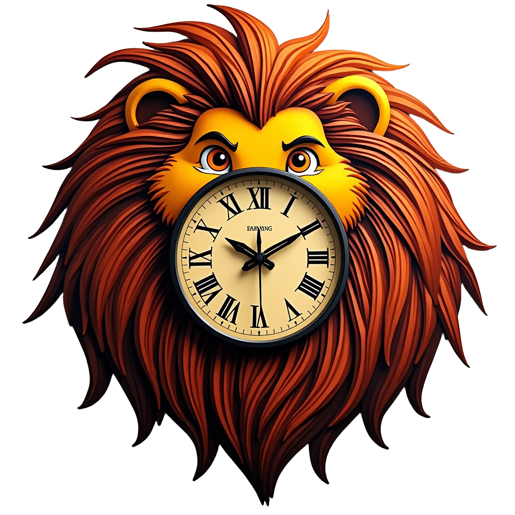 Lion Clock