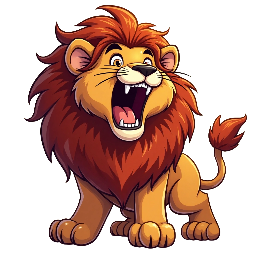 Roaring Lion Cartoon