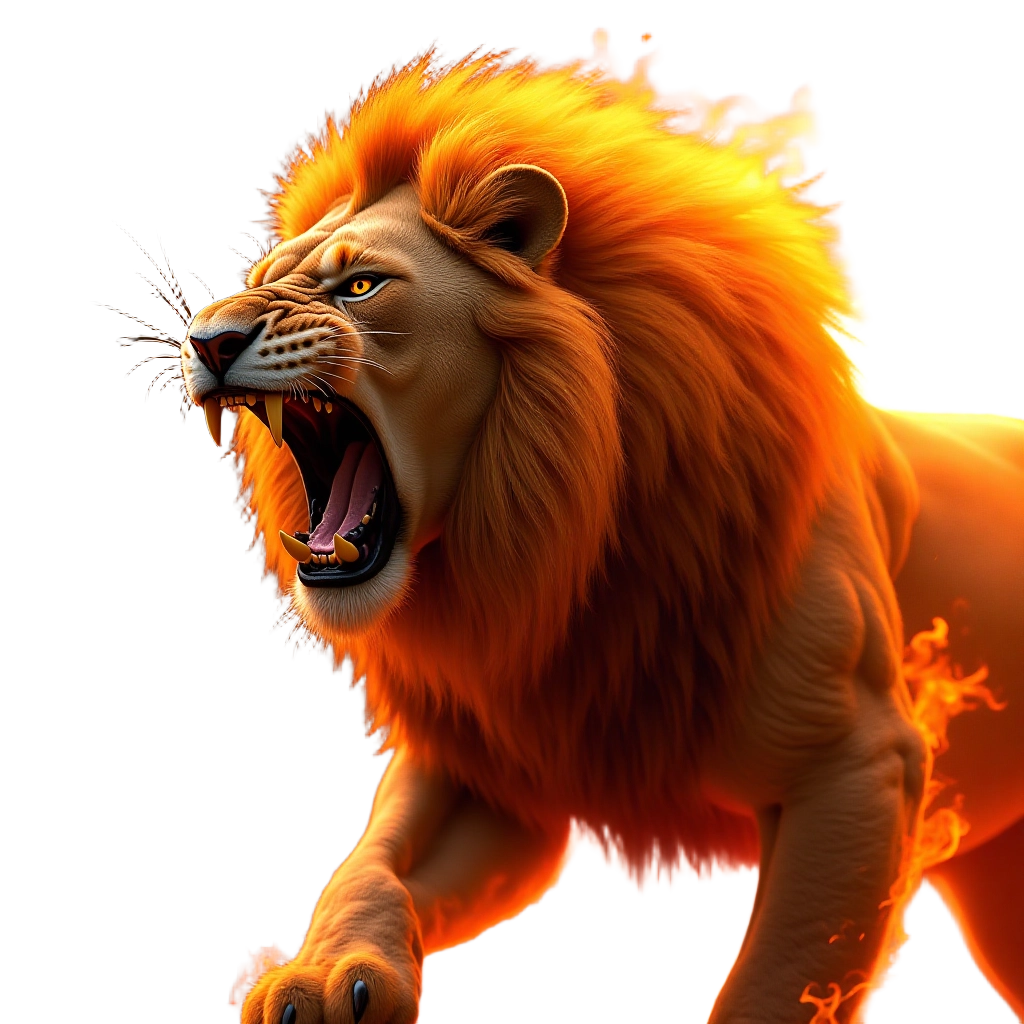 Flaming Lion Roar