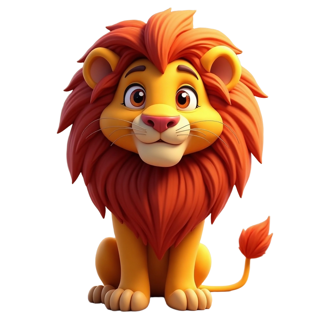 Cute Lion Character