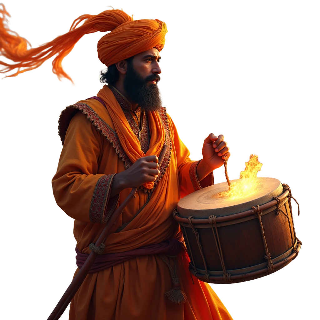 Flaming Drum Performance