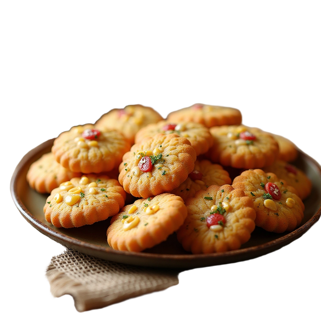 Corn and Red Bean Cookies