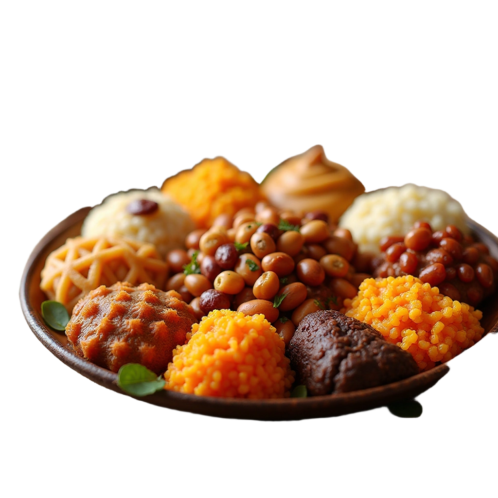 Traditional Brazilian Feijoada Platter