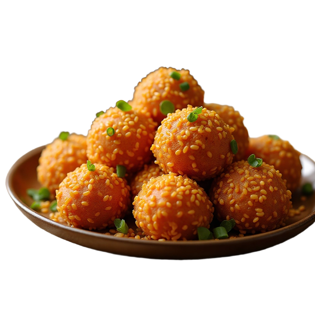 Sesame Fried Rice Balls