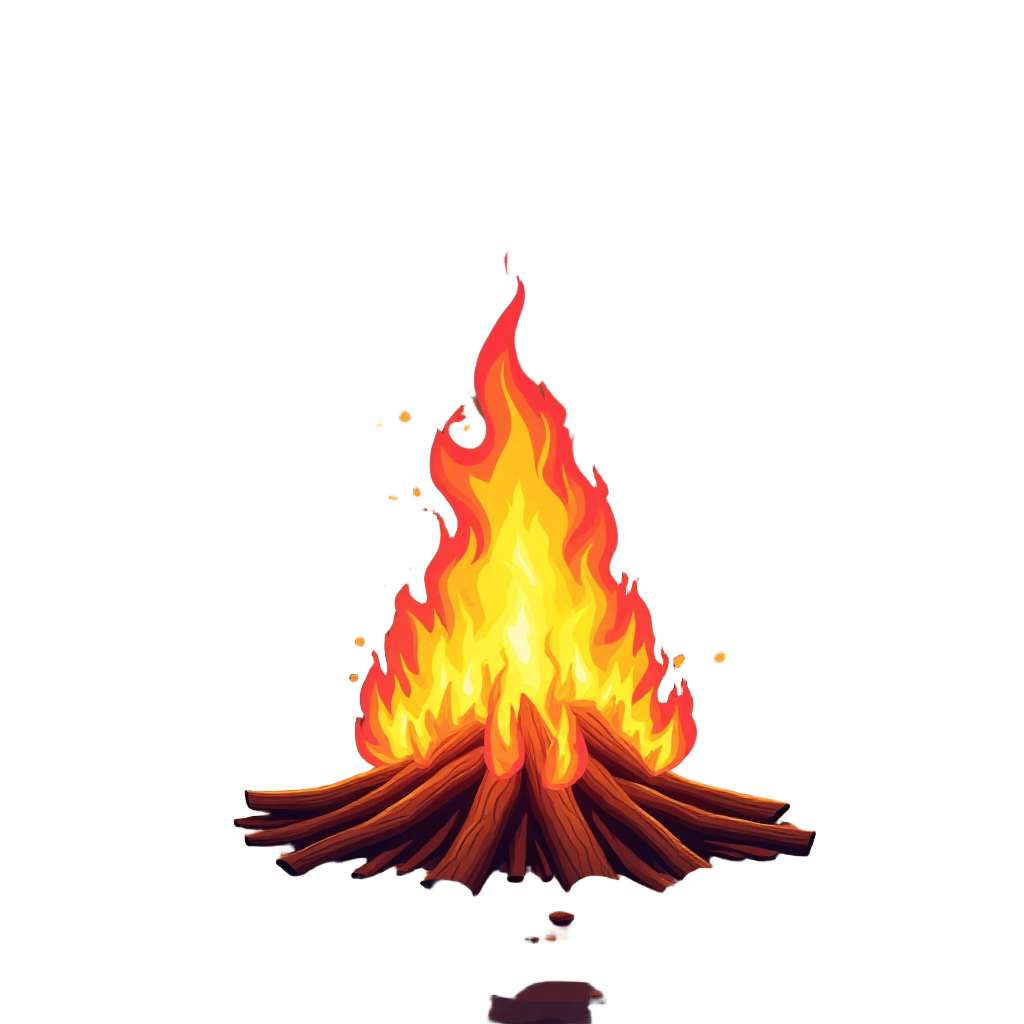 Campfire Illustration