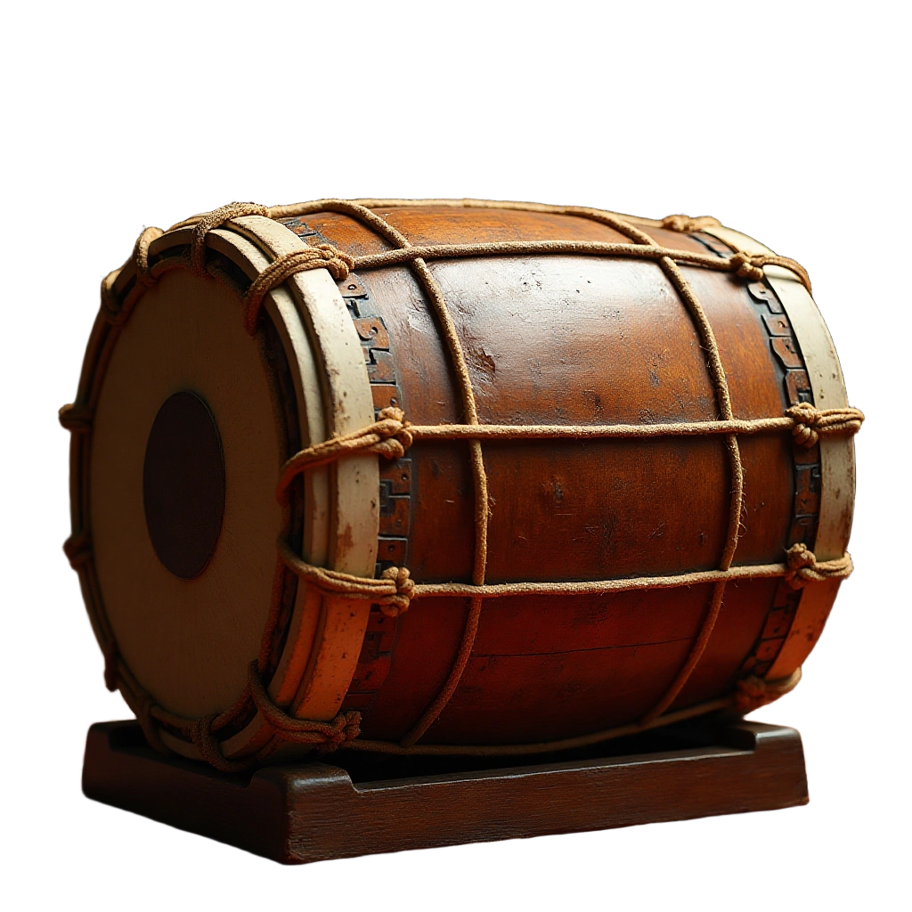 Traditional Wooden Drum