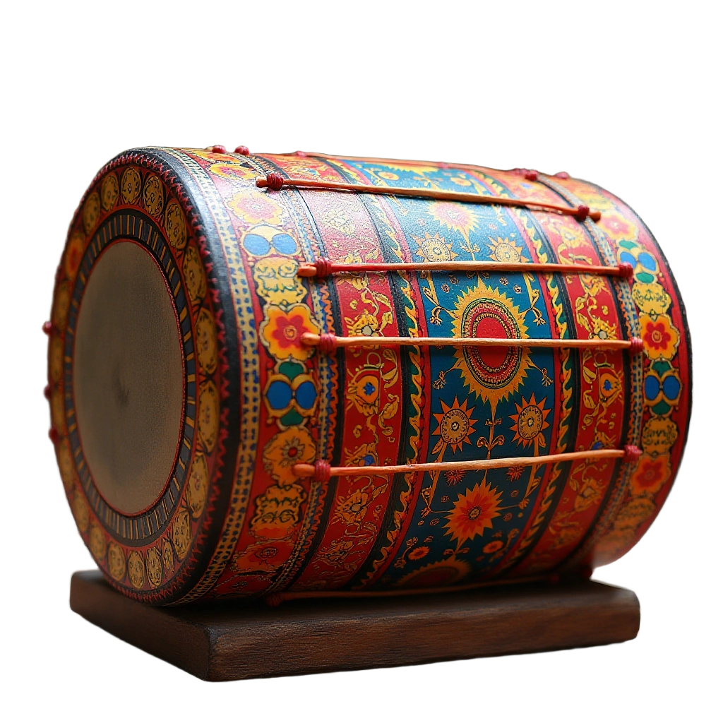 Traditional Decorated Drum