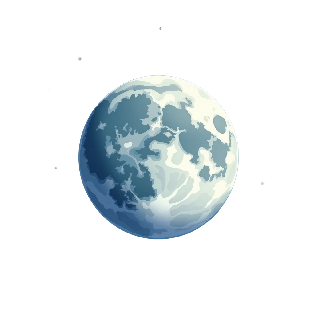 Full Moon in the Night Sky