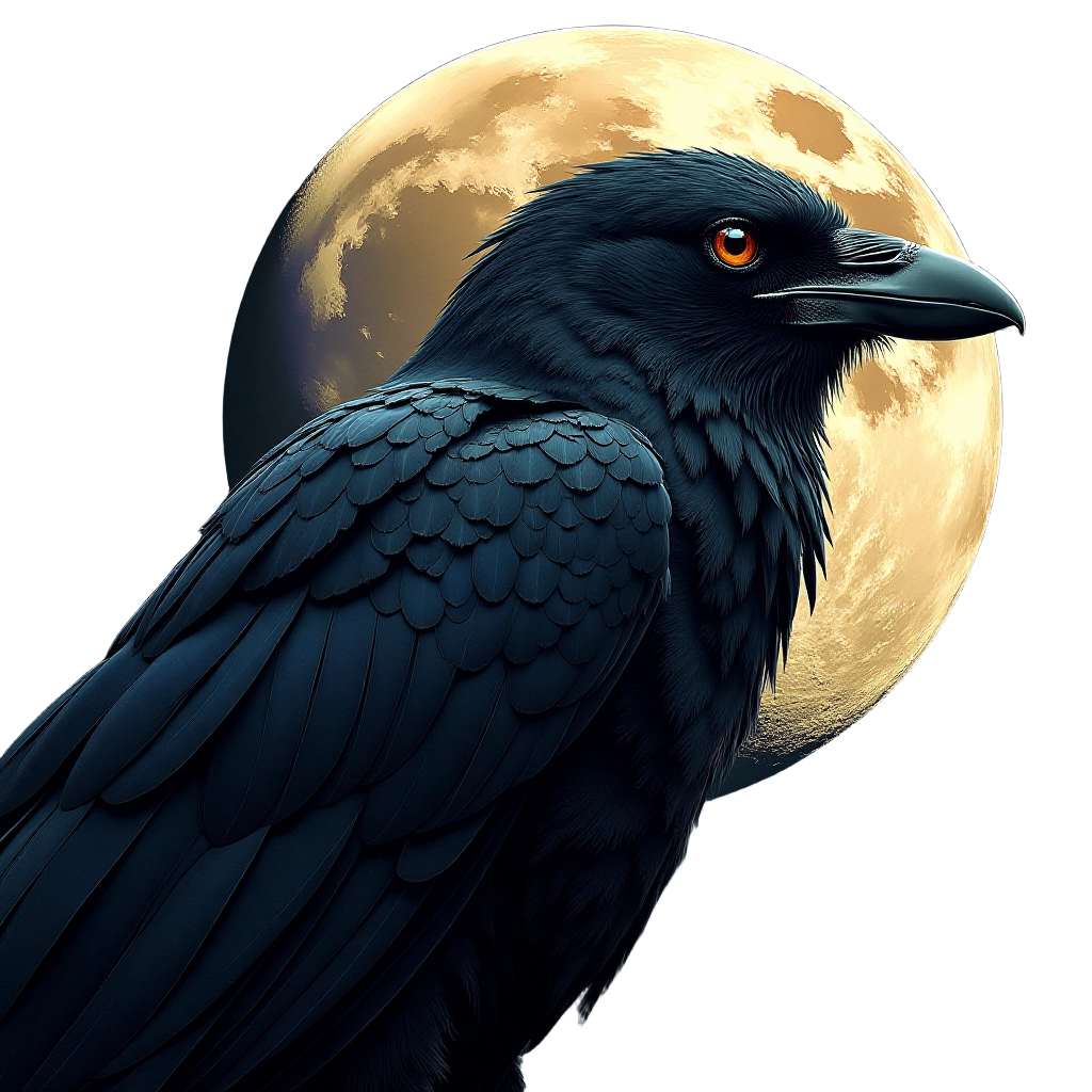 Moonlit Raven