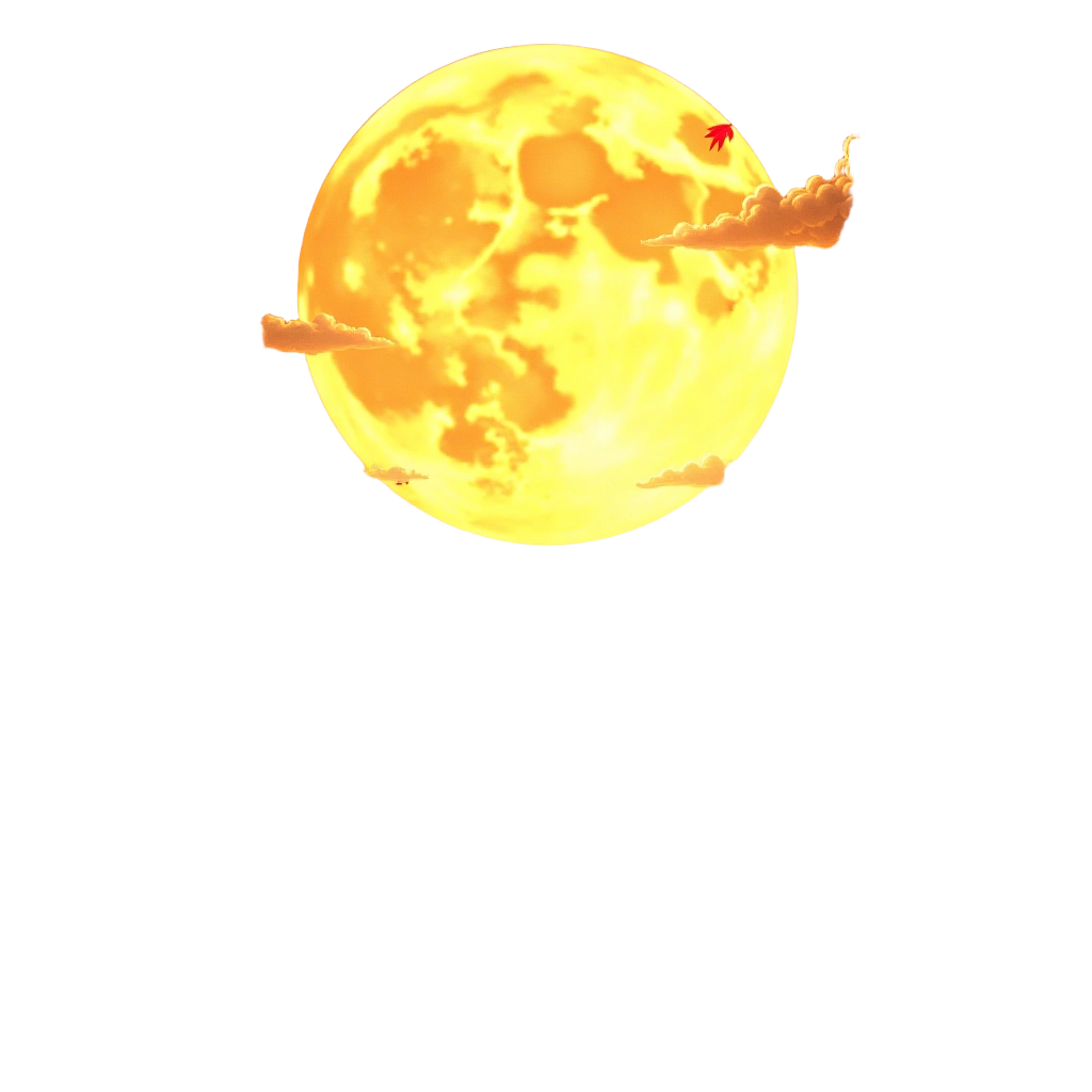 Golden Moon and Dragon