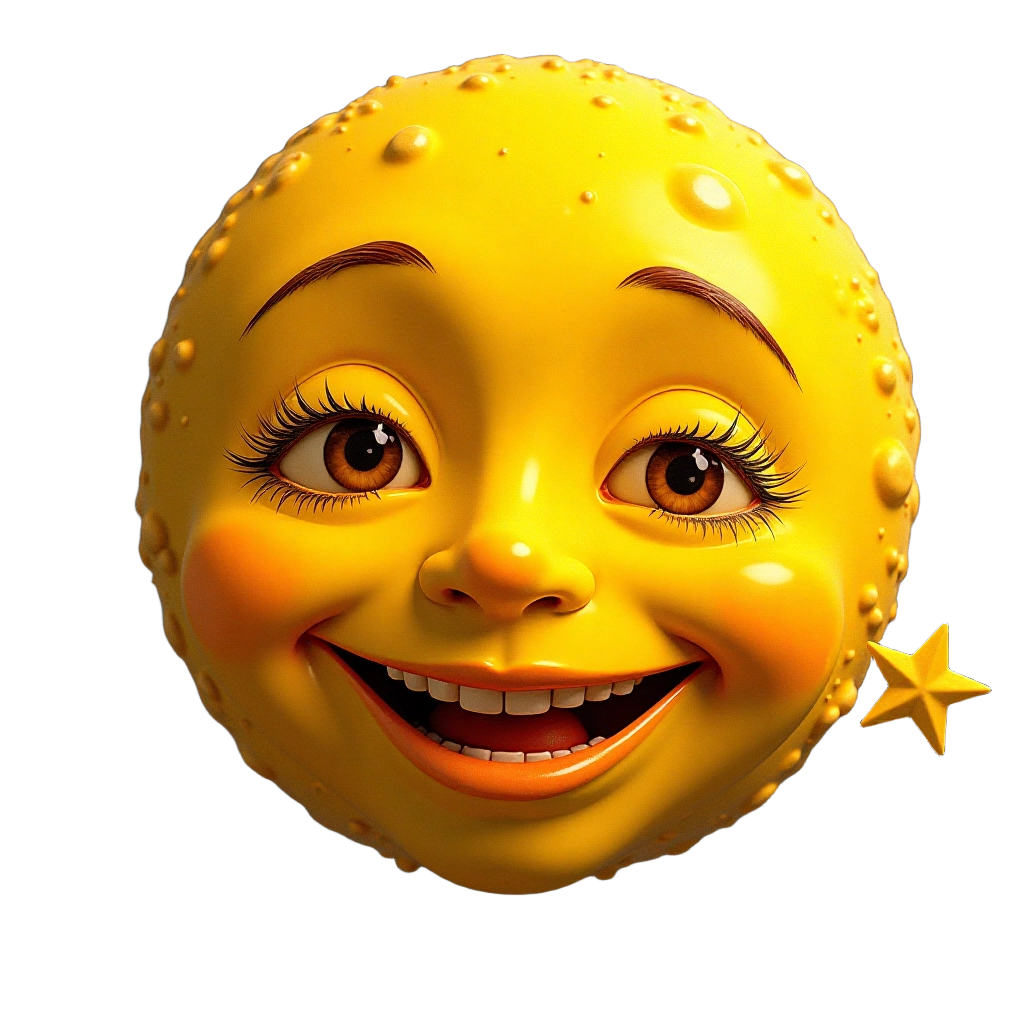 Smiling Moon Character