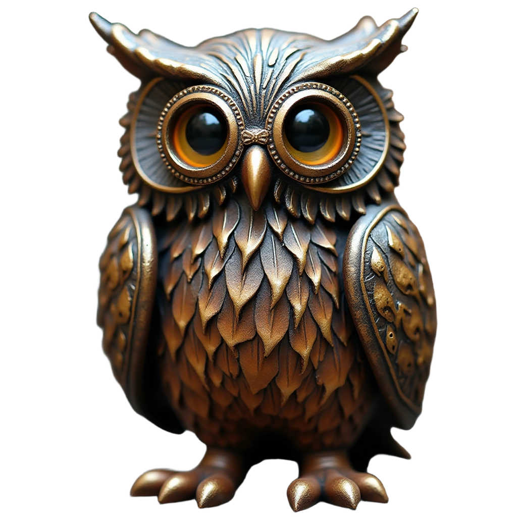 Steampunk Owl Statue