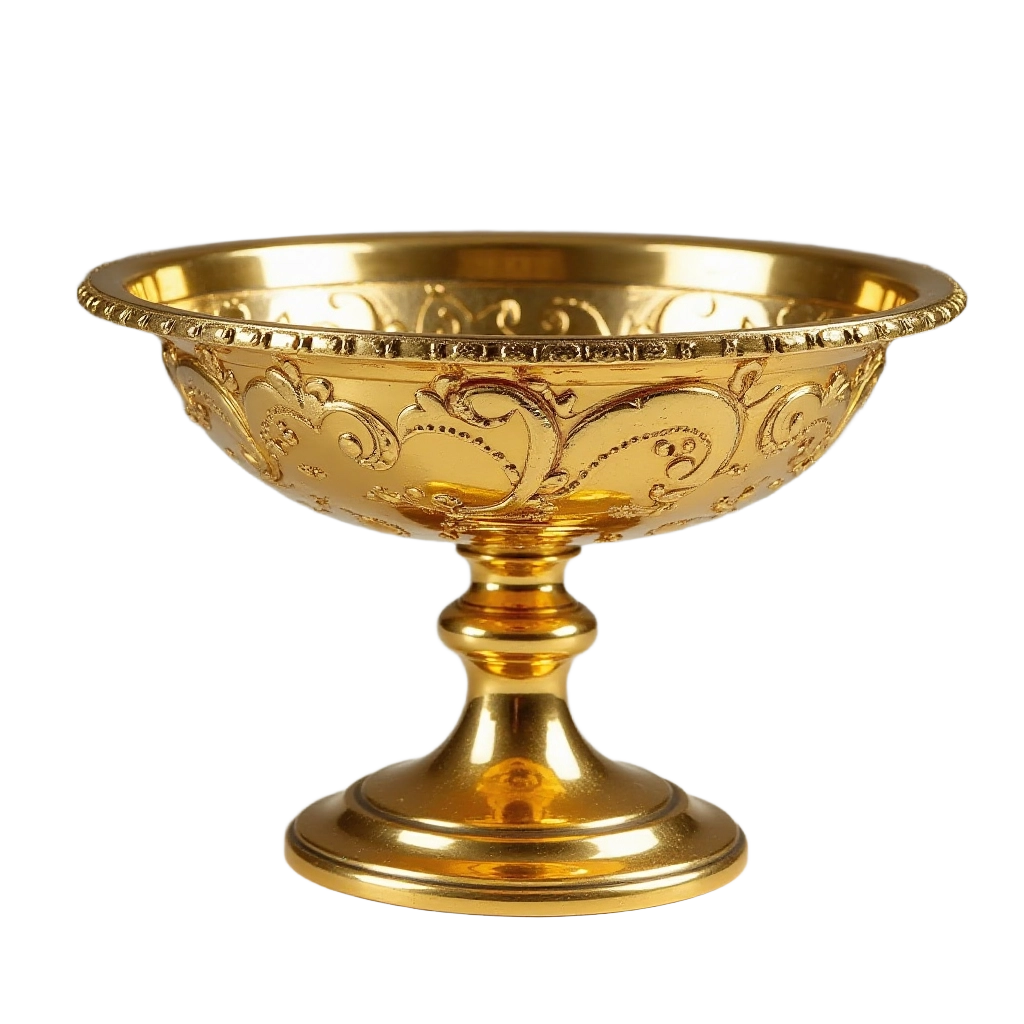 Golden Ornate Bowl