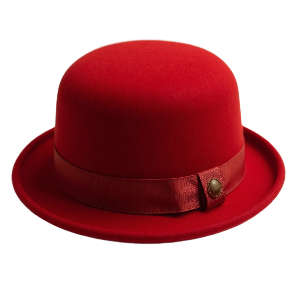 Red Bowler Hat