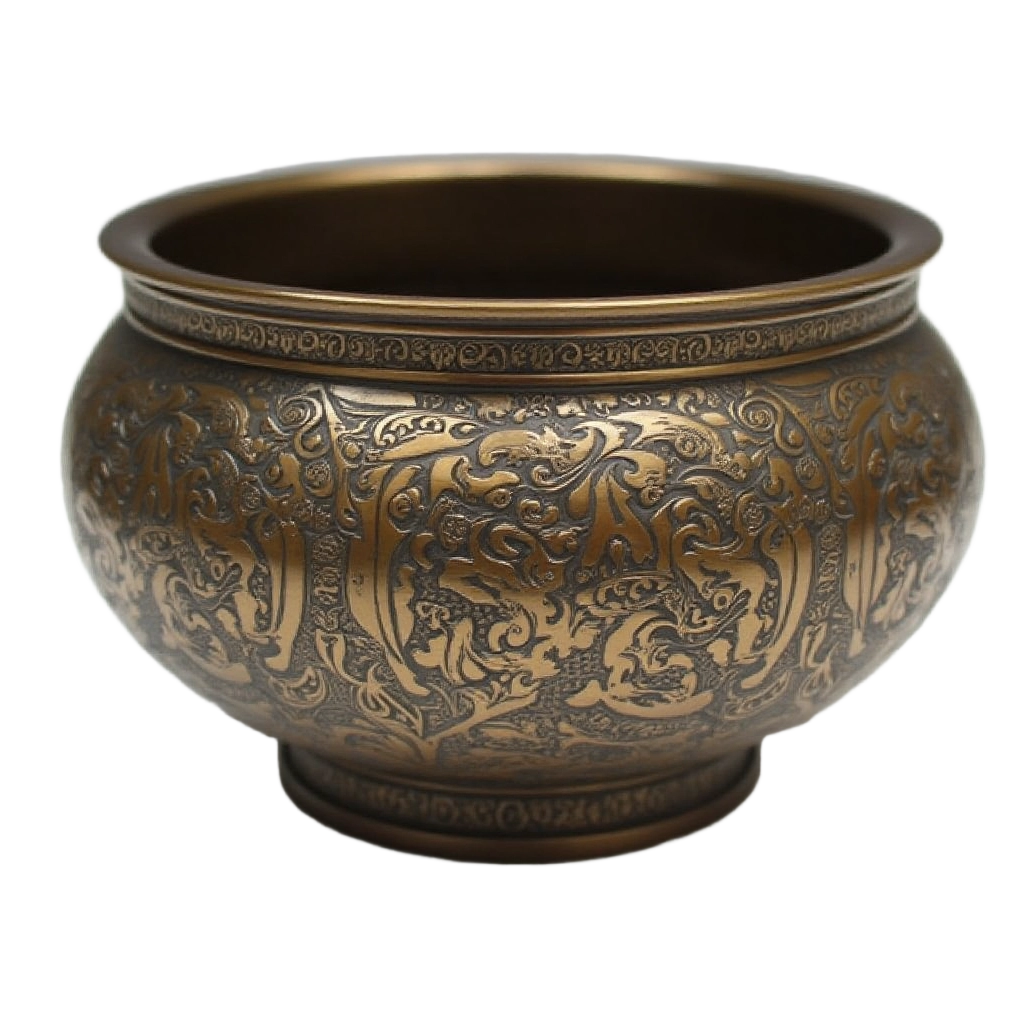 Ornate Bronze Bowl