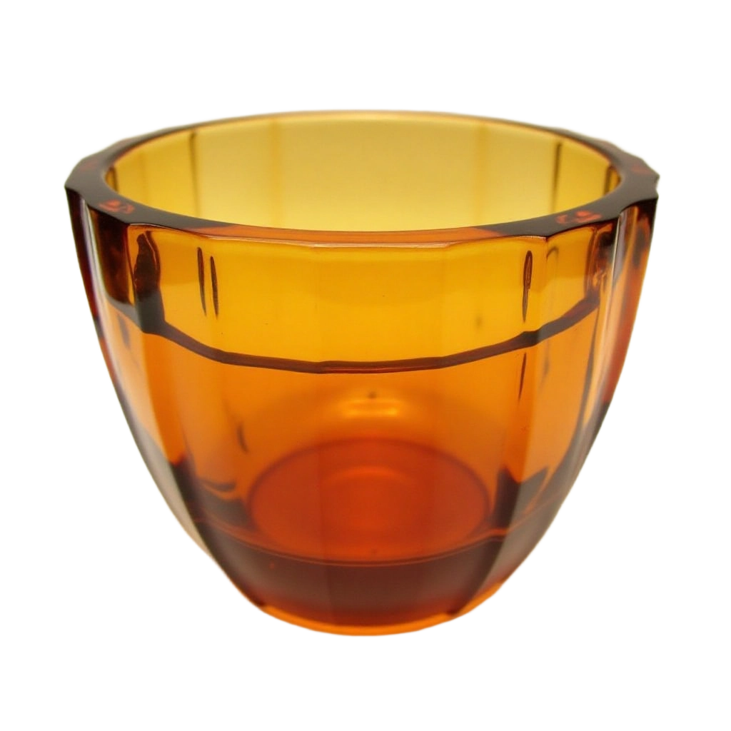 Amber Glass Bowl