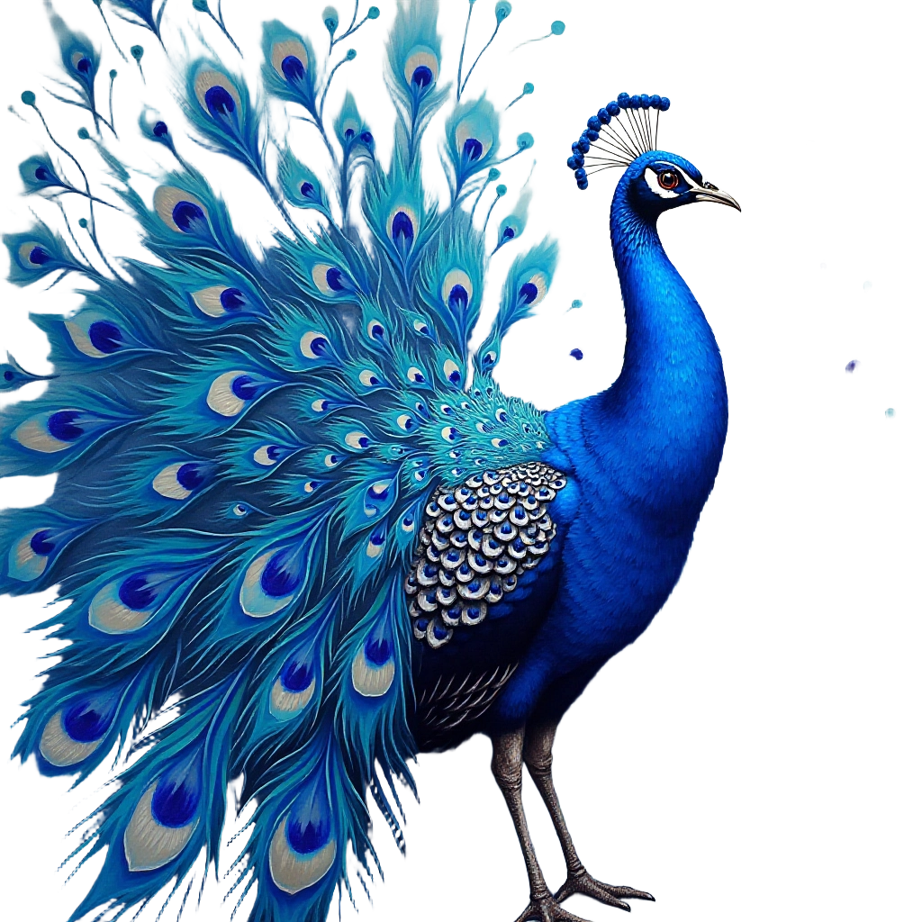 Majestic Peacock Display