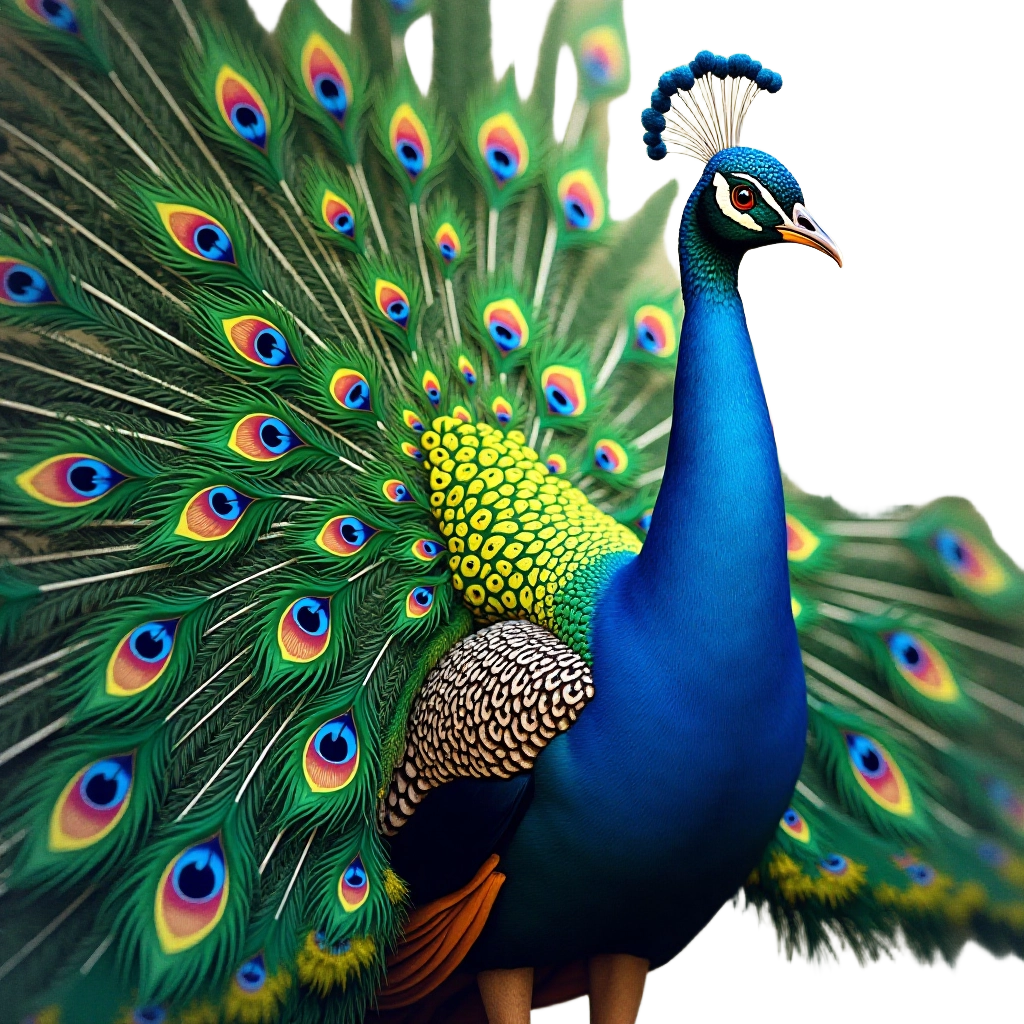 Majestic Peacock Display