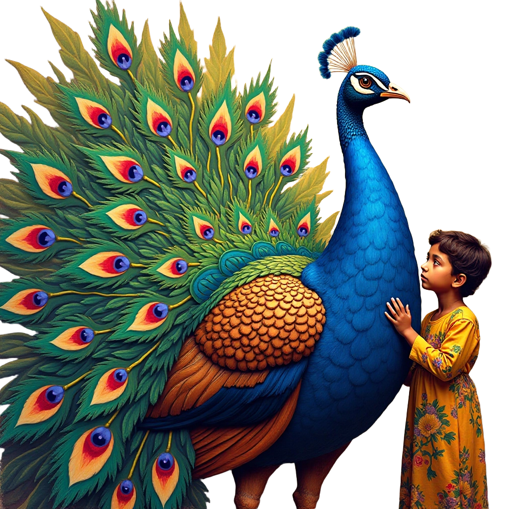 Child and Peacock