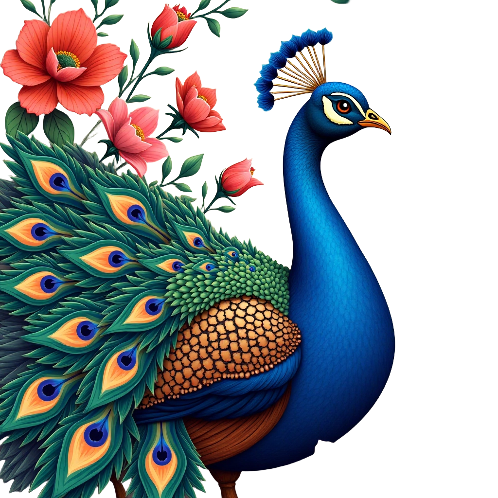 Peacock in Bloom