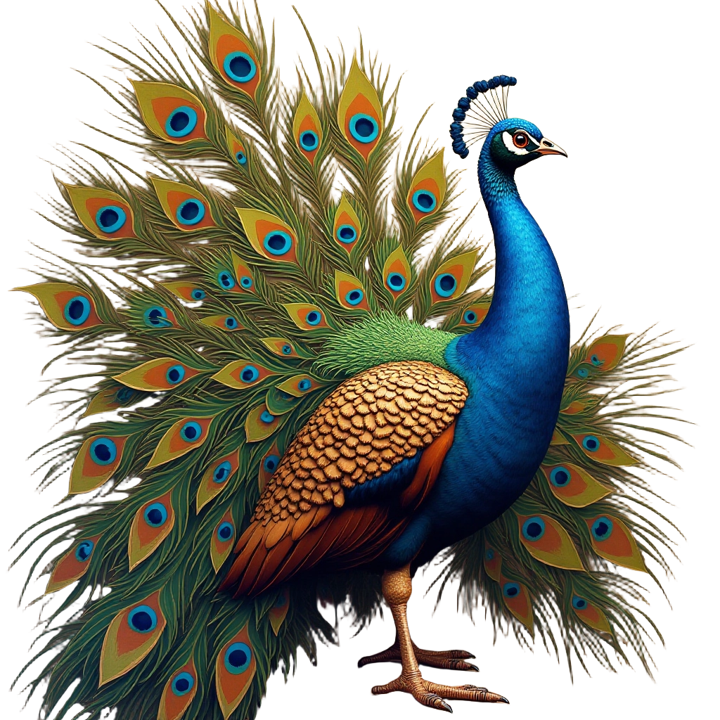 Majestic Peacock Display