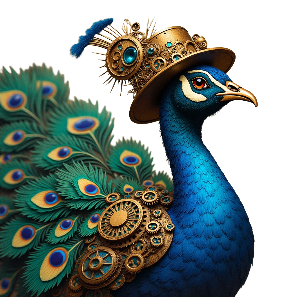 Steampunk Peacock