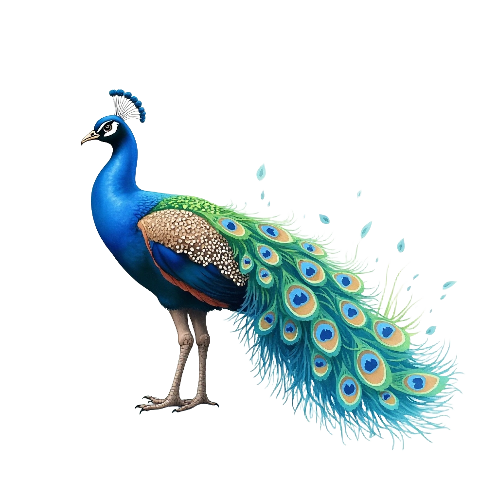 Majestic Peacock Display