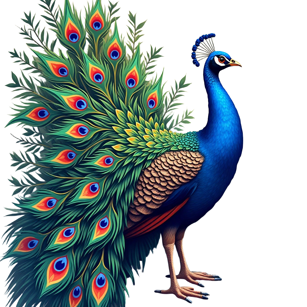 Majestic Peacock Display